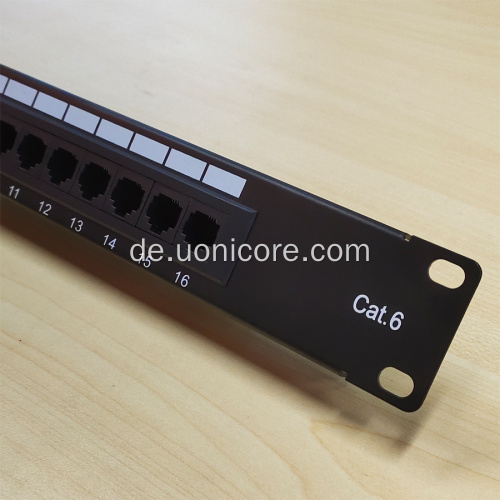 Heimnetzwerk CAT6 Patchpanel 16 Ports